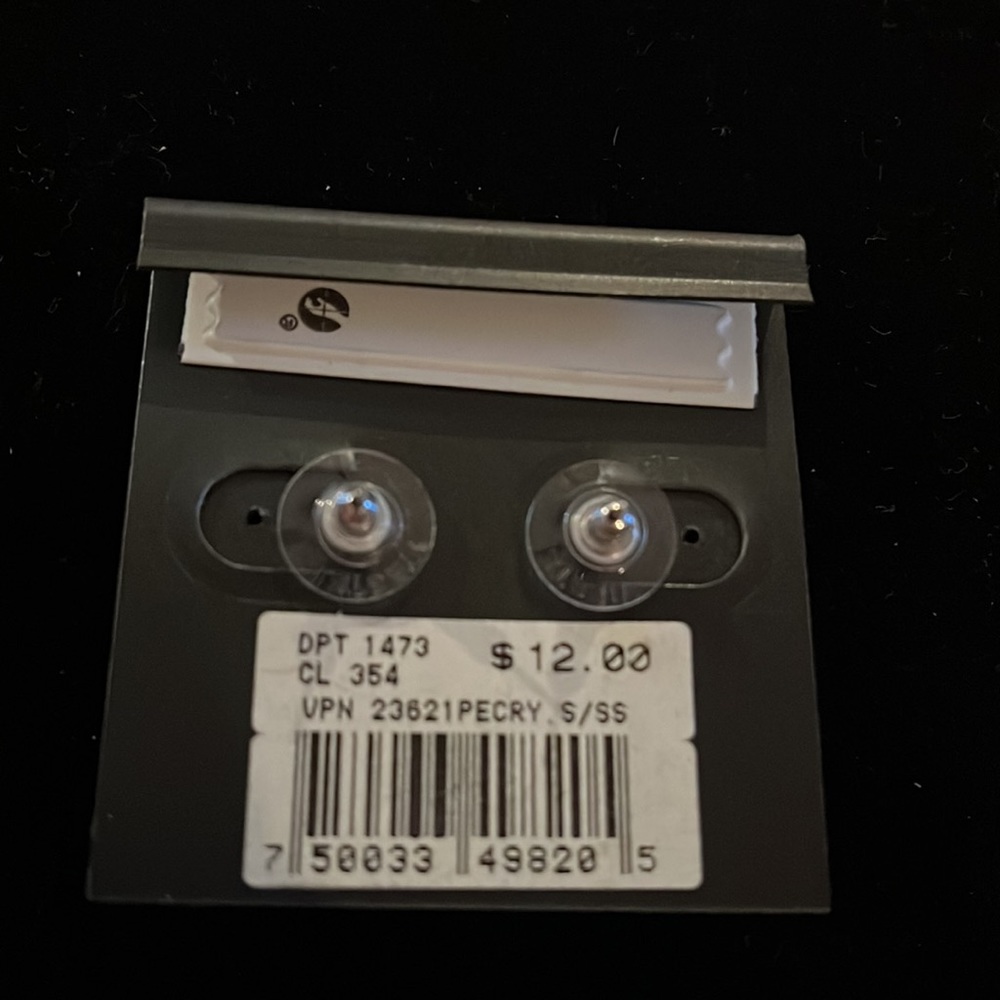 NWT Via Roma Rhinestone earrings - Picture 2 of 3